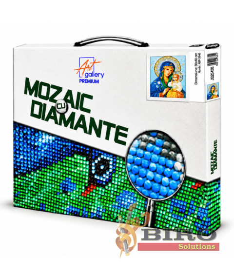 Mozaic cu diamante 30x40 cm Icoana Maicii Domnului „Floare Nevestejită