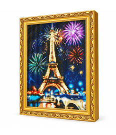 Mozaic cu diamante „Focuri de artificii la Paris”, 30 × 40 cm
