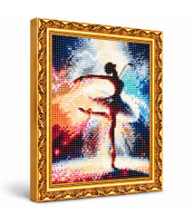 Mozaic cu diamante „Balerina grațioasă”, 30 × 40 cm