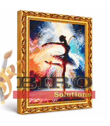 Mozaic cu diamante „Balerina grațioasă”, 30 × 40 cm