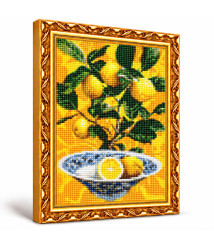 Mozaic cu diamante „Lămâi”, 30 × 40 cm