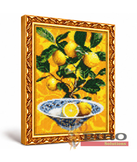 Mozaic cu diamante „Lămâi”, 30 × 40 cm