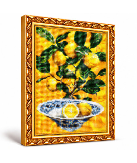 Mozaic cu diamante „Lămâi”, 30 × 40 cm