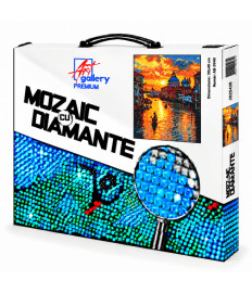 Mozaic cu diamante „Apus în Veneția”, 30 × 40 cm