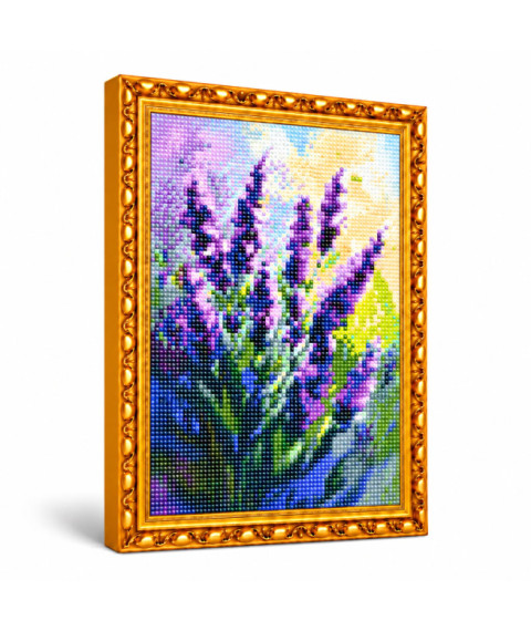 Mozaic cu diamante „Ramuri de lavandă”, 30 × 40 cm