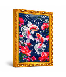 Mozaic cu diamante „Pești roșii”, 30 × 40 cm