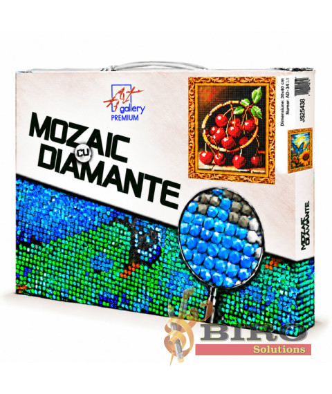 Mozaic cu diamante „Floarea-soarelui și fluture”, 30 × 40 cm