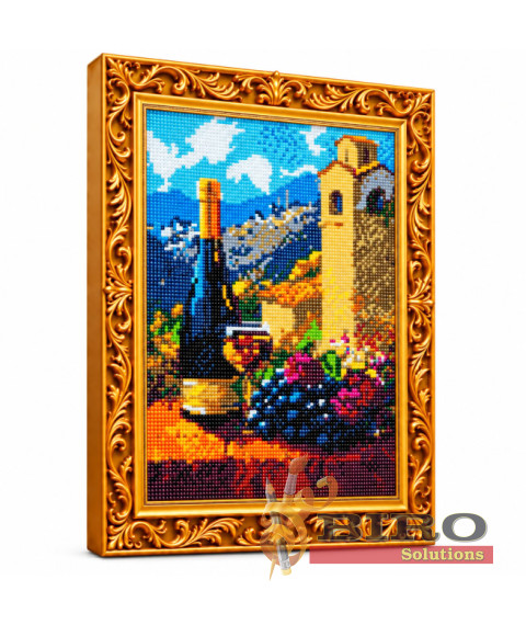 Mozaic cu diamante „Vin în Toscana”, 30 × 40 cm