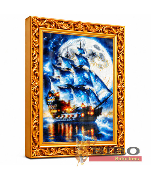 Mozaic cu diamante „Pânze albastre”, 30 × 40 cm
