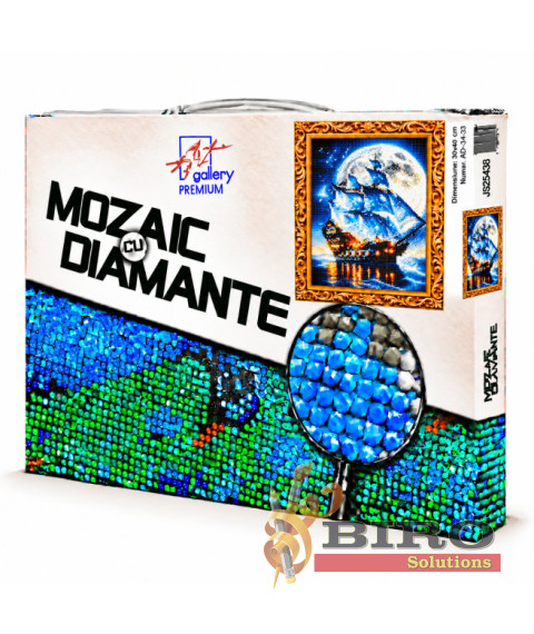 Mozaic cu diamante „Pânze albastre”, 30 × 40 cm