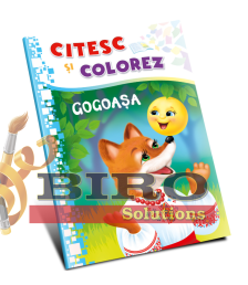Citesc și colorez (pe silabe). Gogoașa