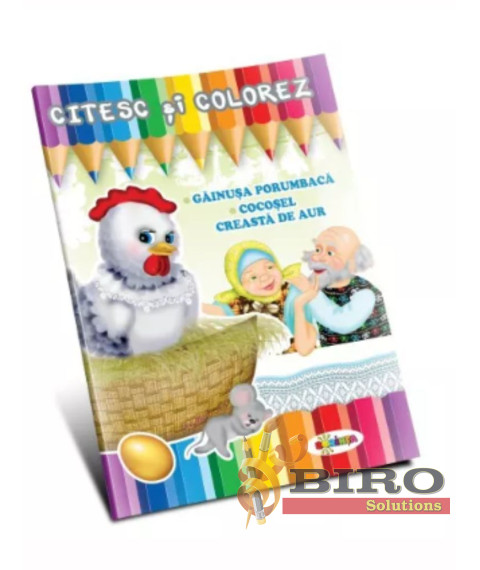 Citesc și colorez – Găinușa porumbacă