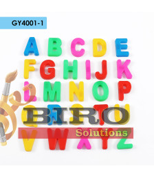 Set magnetic educativ cu litere colorate pentru copii, Foska GY4001-1