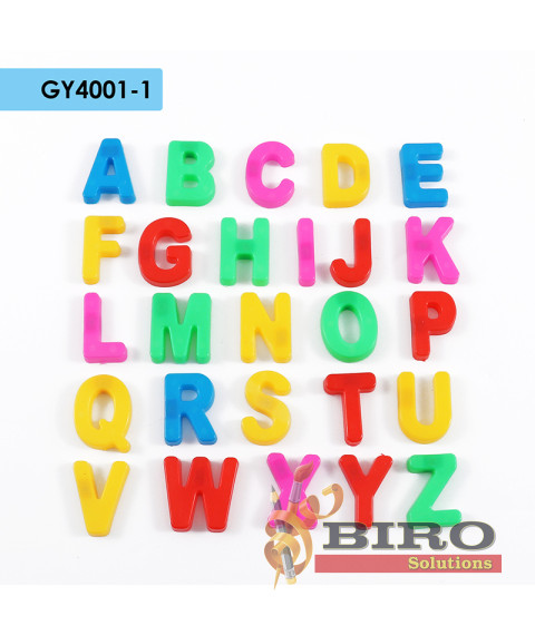 Set magnetic educativ cu litere colorate pentru copii, Foska GY4001-1
