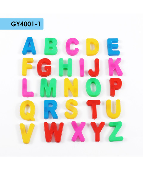 Set magnetic educativ cu litere colorate pentru copii, Foska GY4001-1