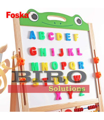 Set magnetic educativ cu litere colorate pentru copii, Foska GY4001-1