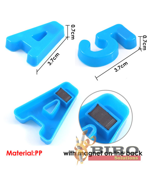 Set magnetic educativ cu litere colorate pentru copii, Foska GY4001-1