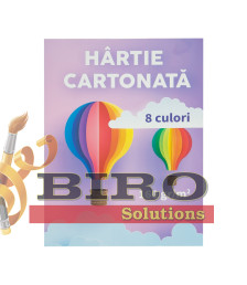 Set Hârtie Cartonată Colorată (8 Foi), 160 g/mp