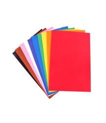 Foamiran EVA, 2 mm, set 10 culori, 20 × 30 cm, Foska HM2001