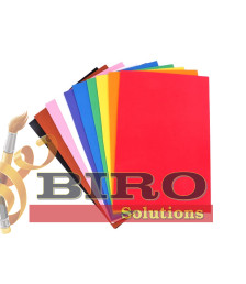 Foamiran EVA, 2 mm, set 10 culori, 20 × 30 cm, Foska HM2001