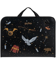 Portofel cu fermoar, 1 compartiment, cu mâner, format A3+, Kite Harry Potter HP25-202