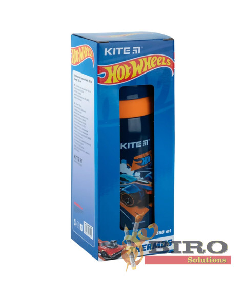 Sticlă-termos pentru apă KITE Hot Wheels, 350 ml