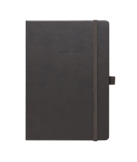 Agendă nedatată A5 cu pătrățele, 96 foi, IDEE, copertă tare cu elastic, Intense Grey