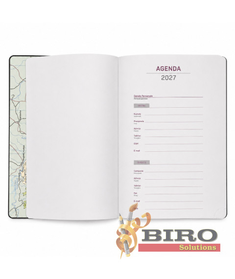 Agenda săptămânală A4 2027 IDEE Standart „Graphite Gray”