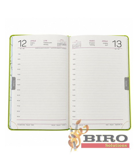 Agendă A5 2027 IDEE Standard „Lime Green”
