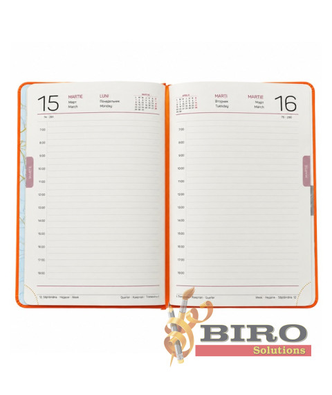 Agendă A5 2027 IDEE Standard „Safety Orange”