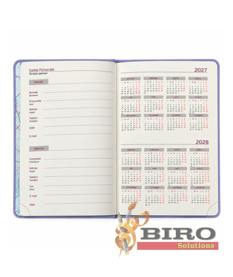Agendă A5 2027 IDEE Standard „Soft Purple”
