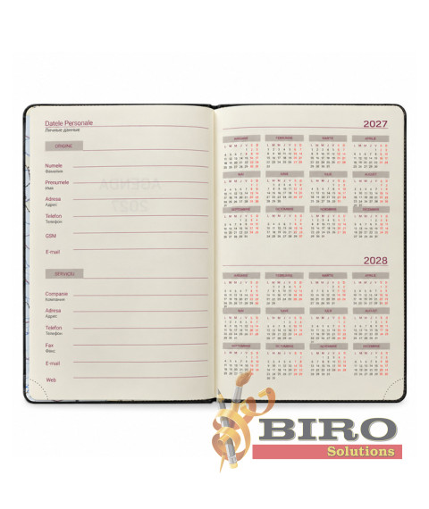 Agendă A5 2027 IDEE Standard „Matte Black”