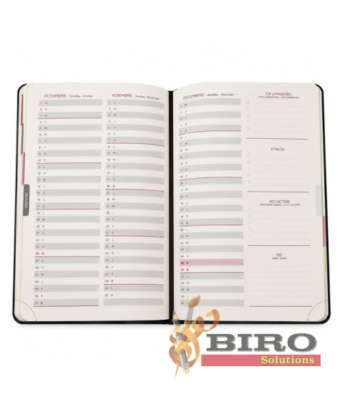 Agendă A5 2027 IDEE Standard „Dark Blue”