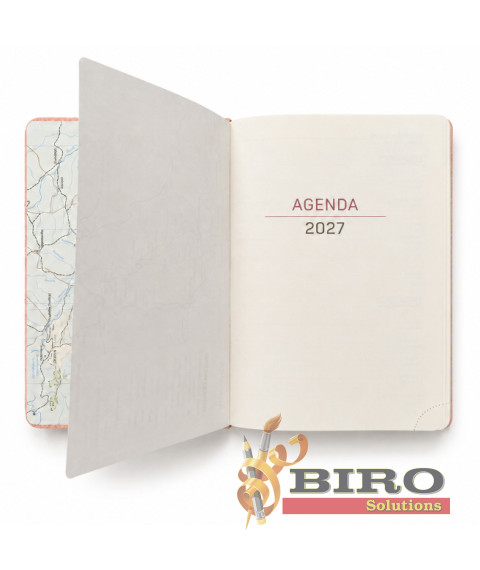Agendă A5 2027 IDEE Standard „Aesthetic Coral”