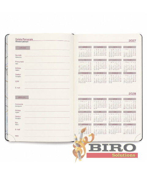 Agendă A5 2027 IDEE Standart „Graphite Gray”