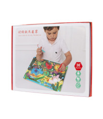 Labirint din lemn Animalele Africii, cod 188129