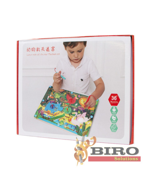 Labirint din lemn Animalele Africii, cod 188129