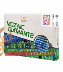 Mozaic cu diamante 20x30 cm Corgi fericit