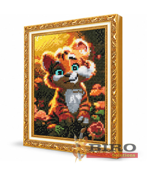Mozaic cu diamante 20x30 cm Pui de tigru