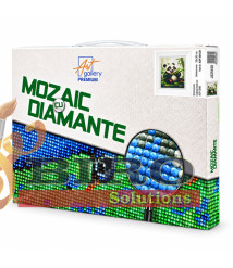 Mozaic cu diamante 20x30 cm Panda cu bambus