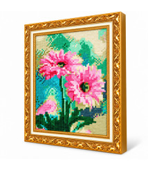 Mozaic cu diamante 20x30 cm Flori roz