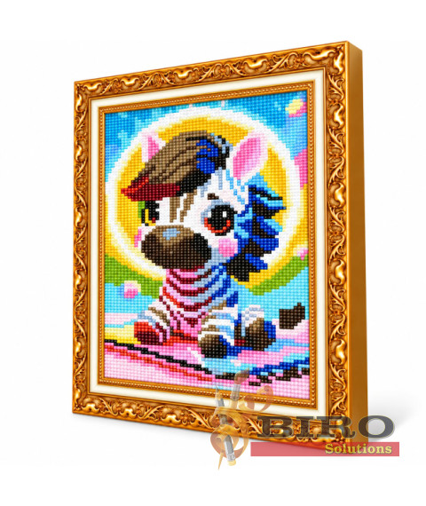 Mozaic cu diamante 20x30 cm Zebră mică