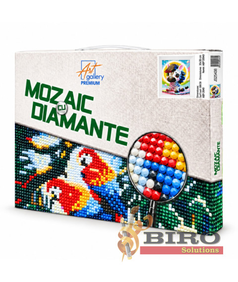 Mozaic cu diamante 20x30 cm Zebră mică