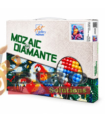 Mozaic cu diamante 20x30 cm Fluture frumos pe trandafir