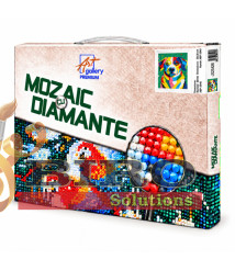 Mozaic cu diamante Cățel multicolor, 20x30 cm