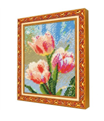 Mozaic cu diamante 20x30 cm Lalele