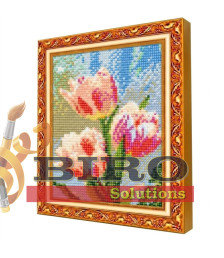Mozaic cu diamante 20x30 cm Lalele