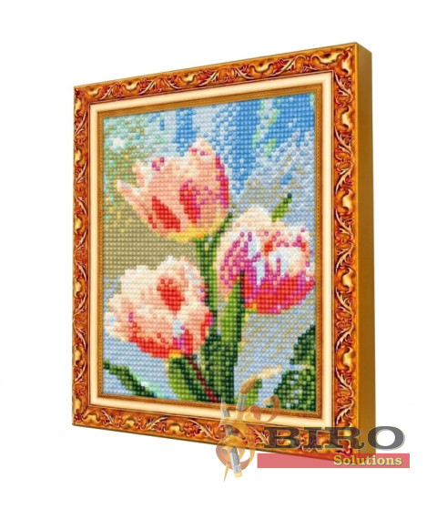 Mozaic cu diamante 20x30 cm Lalele