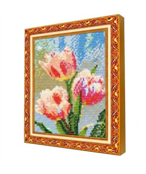 Mozaic cu diamante 20x30 cm Lalele