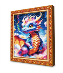 Mozaic cu diamante 20x30 cm Micul dragon